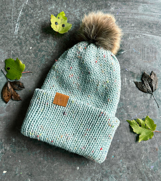 Light Aqua Speckled Hat
