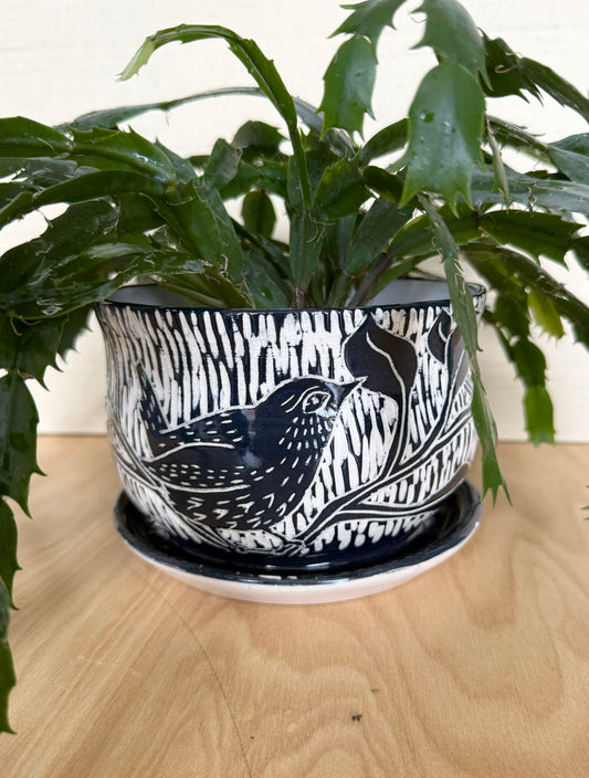 Sgraffito Planter 1