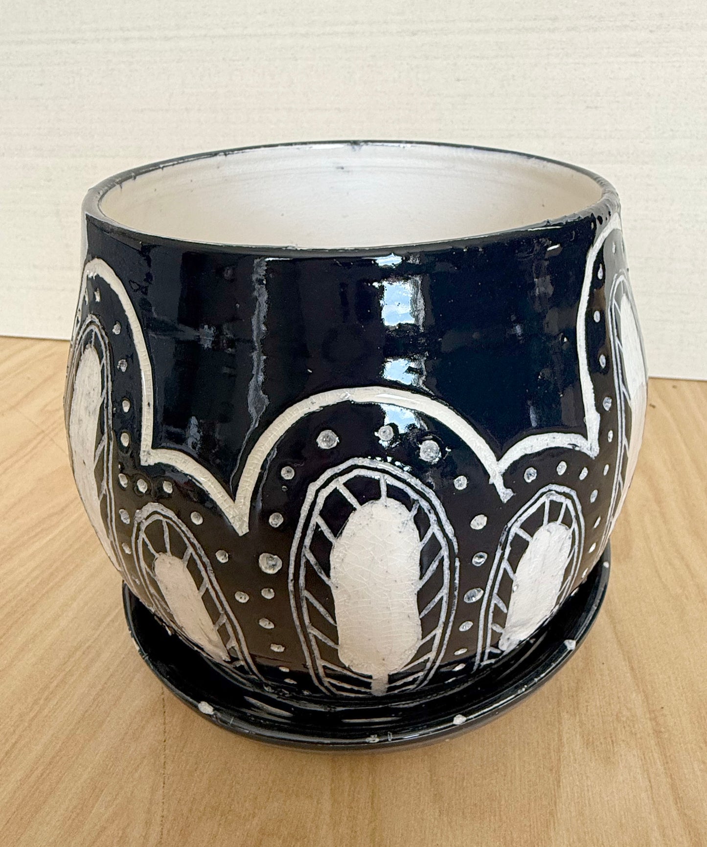 Sgraffito Planter 4
