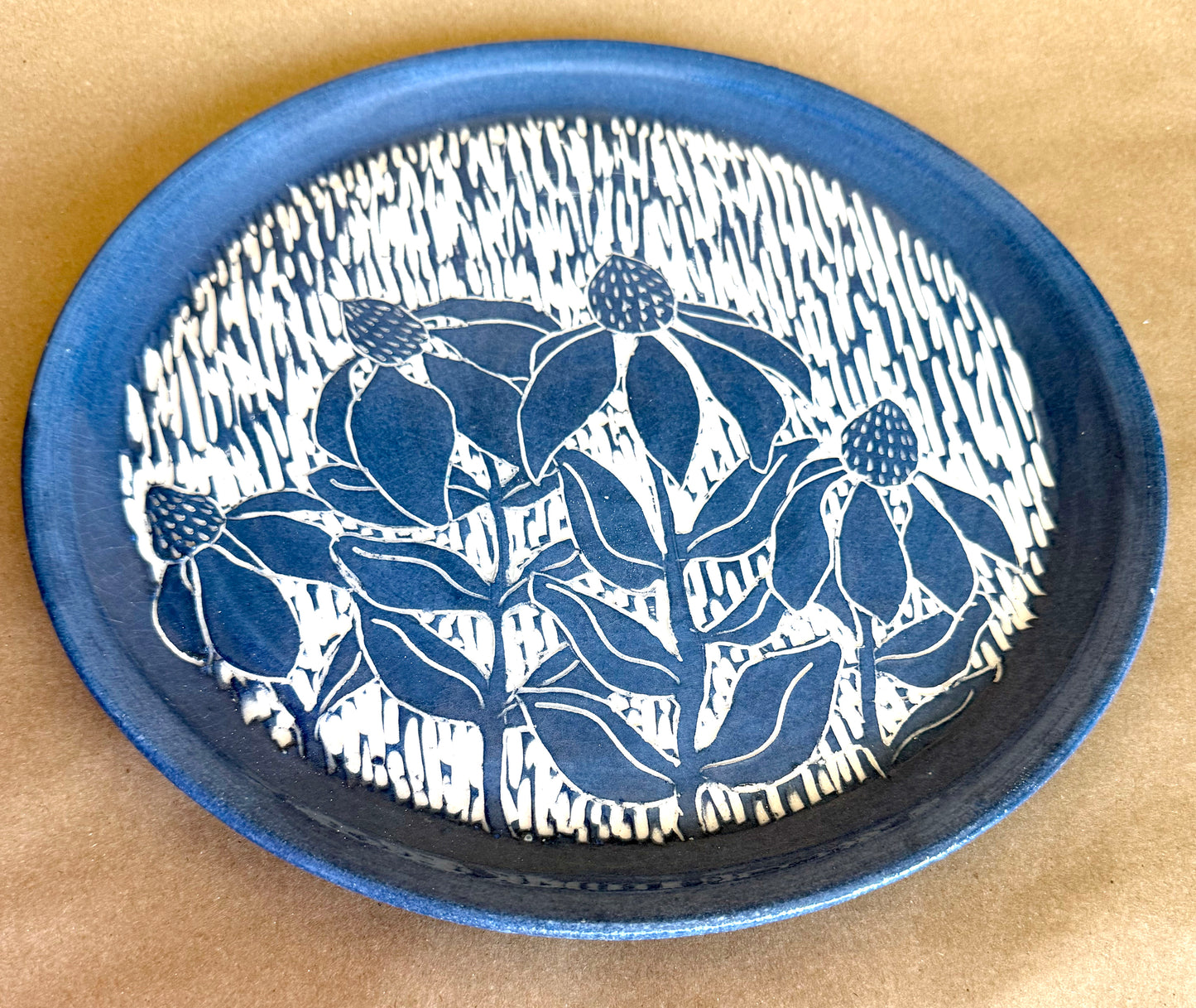 Black-eyed Susan Sgraffito Platter