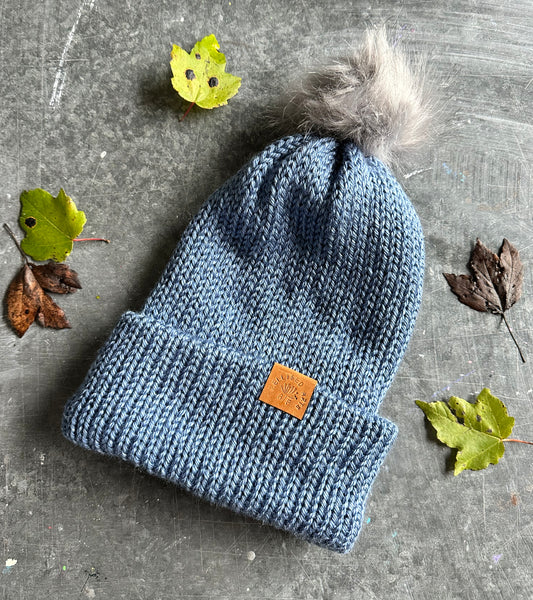 Blue Knit Hat