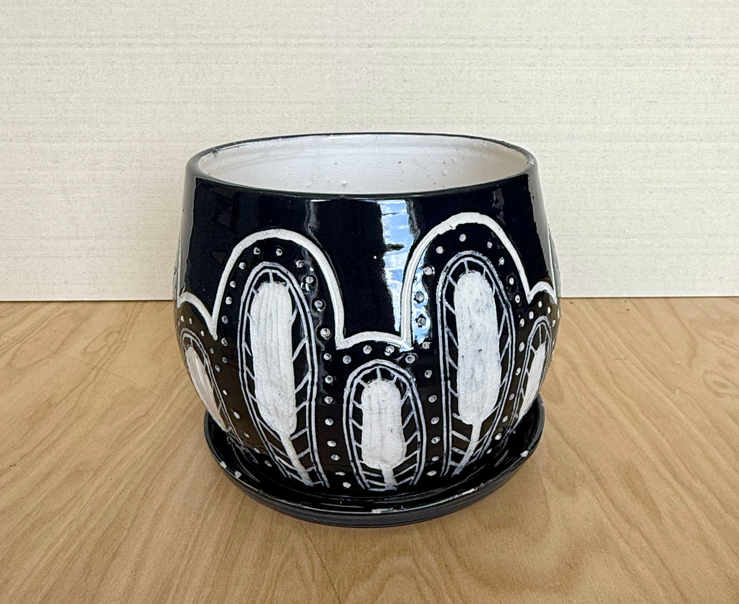 Sgraffito Planter 4
