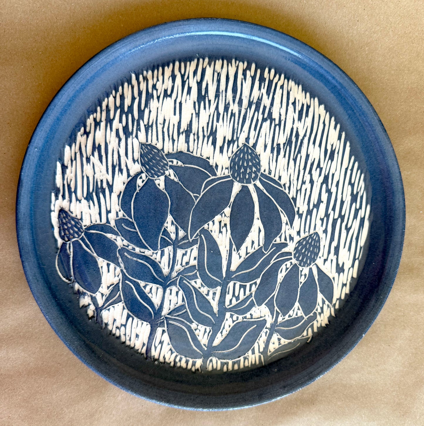Black-eyed Susan Sgraffito Platter